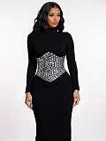 Beaded Slim-fit Long Dress