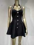 Halter Evening Mini Dress