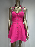 Halter Evening Mini Dress