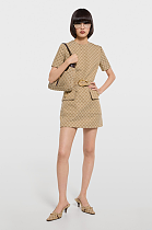 GG Cotton Canvas Fabric Dress