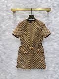 GG Cotton Canvas Fabric Dress