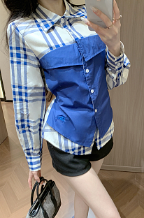 Patchwork Plaid Shirt
