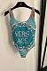 Printed  One-piece Swimwear