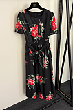 Rose Printed Long Dress