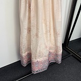 Bow Shoulder Pleated Dress