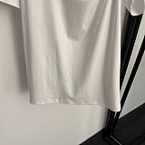 Asymmetric Shoulder Gold Detail Cotton T-Shirt