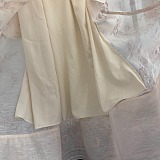 Bow Shoulder Pleated Dress