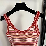 Striped Cropped Tank