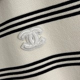 Striped Logo Patch Cardigan