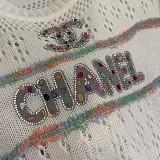 Beaded Logo Patch Tee Top
