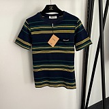 Blue/bottle Striped Jersey T-shirt
