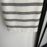 Striped Logo Patch Cardigan