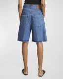 Long Denim Shorts