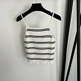 Striped Logo Patch Cardigan