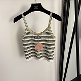Striped Cropped Tank