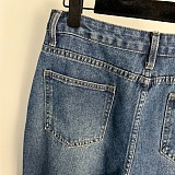 Lace Straight Jeans