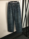 Printed Straight Jeans