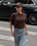 Printed Straight Jeans