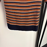 Striped Slim-fit Tee Top
