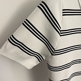 Striped Logo Patch Cardigan