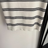 Striped Logo Patch Cardigan