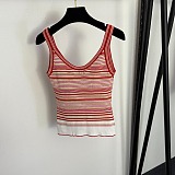 Striped Cropped Tank