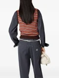 Striped V-neck Vest