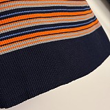 Striped Slim-fit Tee Top