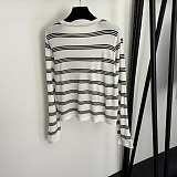 Striped Logo Patch Cardigan