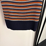 Striped V-neck Vest