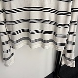 Striped Logo Patch Cardigan