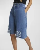 Long Denim Shorts