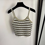 Striped Cropped Tank