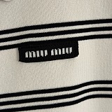 Striped Cropped Polo Top