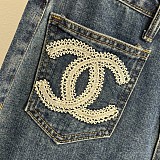 Lace Straight Jeans
