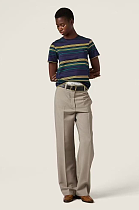 Blue/bottle Striped Jersey T-shirt