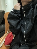 Nylon Windbreaker & Mini Skirt