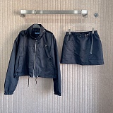 Nylon Windbreaker & Mini Skirt