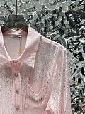 Beaded See-through Shirt