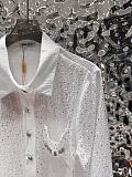 Beaded See-through Shirt