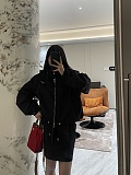 Nylon Windbreaker & Mini Skirt