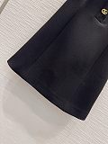 Wool Dress with Double G Button