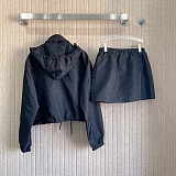 Nylon Windbreaker & Mini Skirt