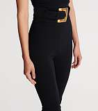 Stretch Belted Slim Trousers