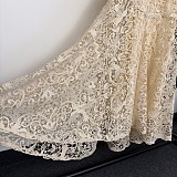 Cut out Lace Dress in 2Pieces