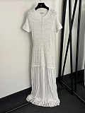 Beaded knit maxi dress