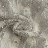Beaded knit maxi dress