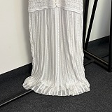 Beaded knit maxi dress
