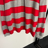 Striped Long-Sleeve Polo Shirt