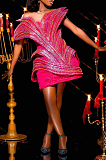 Luxury Hand-Beaded Evening Dress